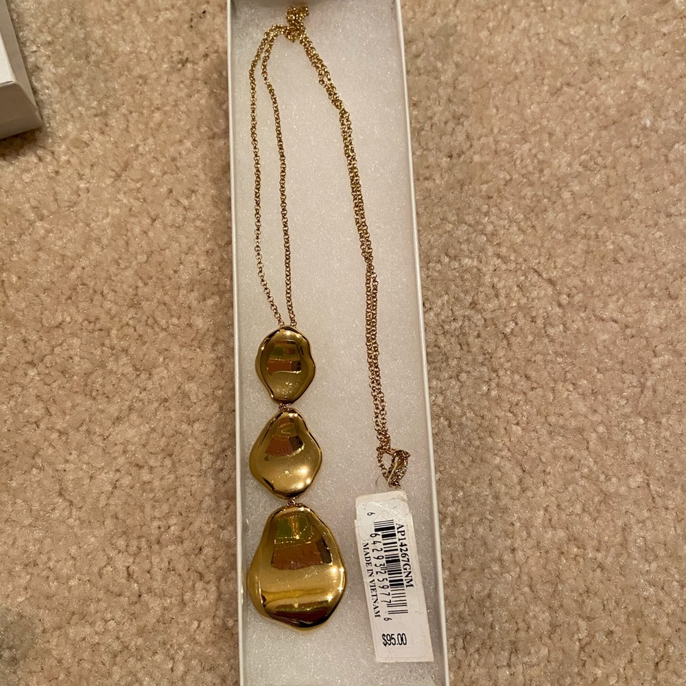 Nadri gold necklace long length